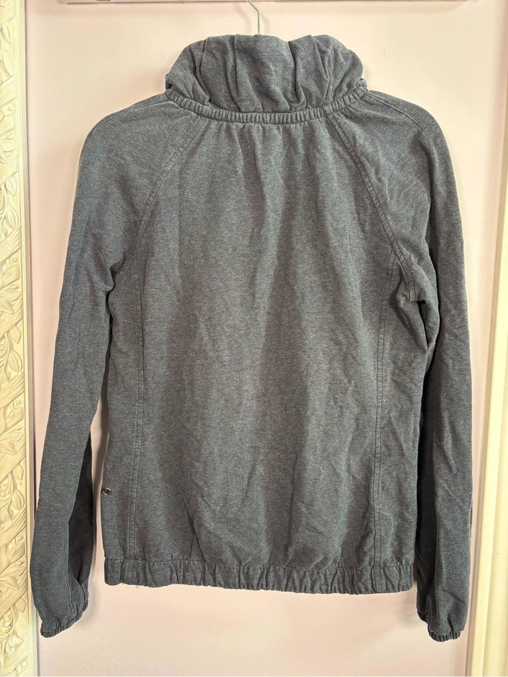 lululemon athletica After All Pullover Charcoal Cozy Funnel Neck Size 6 - Picture 6 of 7